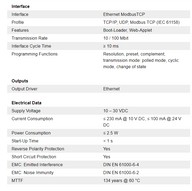 acél ház, teng.10mm, Ház D=58 mm átmérő Modbus TCP/IP kommunikációval