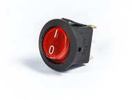 Billenő kapcsoló - 1NO kontakt, pozíció tartó, piros, max. 250VAC 6A, IP52