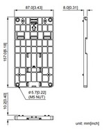 DIN Sin adapter -  MS / MH  "C" méretu Frekiváltóhoz  (Frame C)