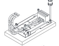 Felfogató adapter - Egyoldali motor + Táp kábel bekötéshez (Frame A & B)