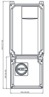 Főkapcsoló - MS300 IP66 Frekihez "B" mérethez