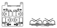 Földelő lemez - MS300 "B" méretű frekvenciaváltóhoz  (Frame B)