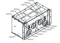 Kábeltálca - VFD2800C43A, VFD3150C43A, VFD3550C43A, VFD4500C43A (Frame H)