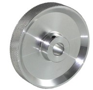 Mérőkerék - 200mm-es - Alumínium, gyémánt mintás felület, 10mm-es tengelyre