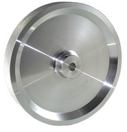 Mérőkerék - 500 mm-es - Recézett alumínium felület / kerék, 10mm-es tengely