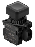 Nyomógomb - Fekete, 2x NO kontakt, Max 250VAC 6A, IP65