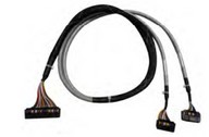 PLC kiegészítő - Kifejtő kábel AS PLC 32/ 2x16 I/O-s Tran./Relé modulhoz 1 méter