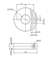 Szorítógyűrű V06 - 7,5mm-es belső furattal