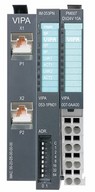 Távoli I/O - Profinet 2x port switch, 100Mbit/s, Web Server, IRT, táp 24V DC
