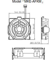 Ventilátor - VFD002E21 ~ VFD022E21 és VFD004E43 ~ VFD037E43 típusokhoz