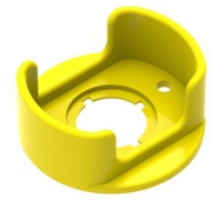 Vészstop nyomógomb műanyag védőburkolat D60xd22.6 - Sárga színű