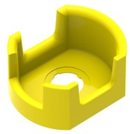 Vészstop nyomógomb műanyag védőburkolat D80xd22.6 - Sárga színű